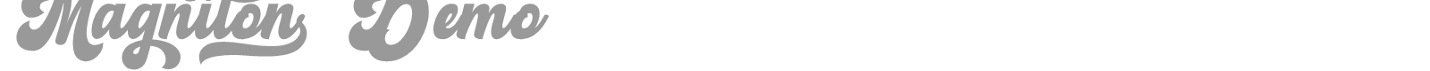 Magniton font preview